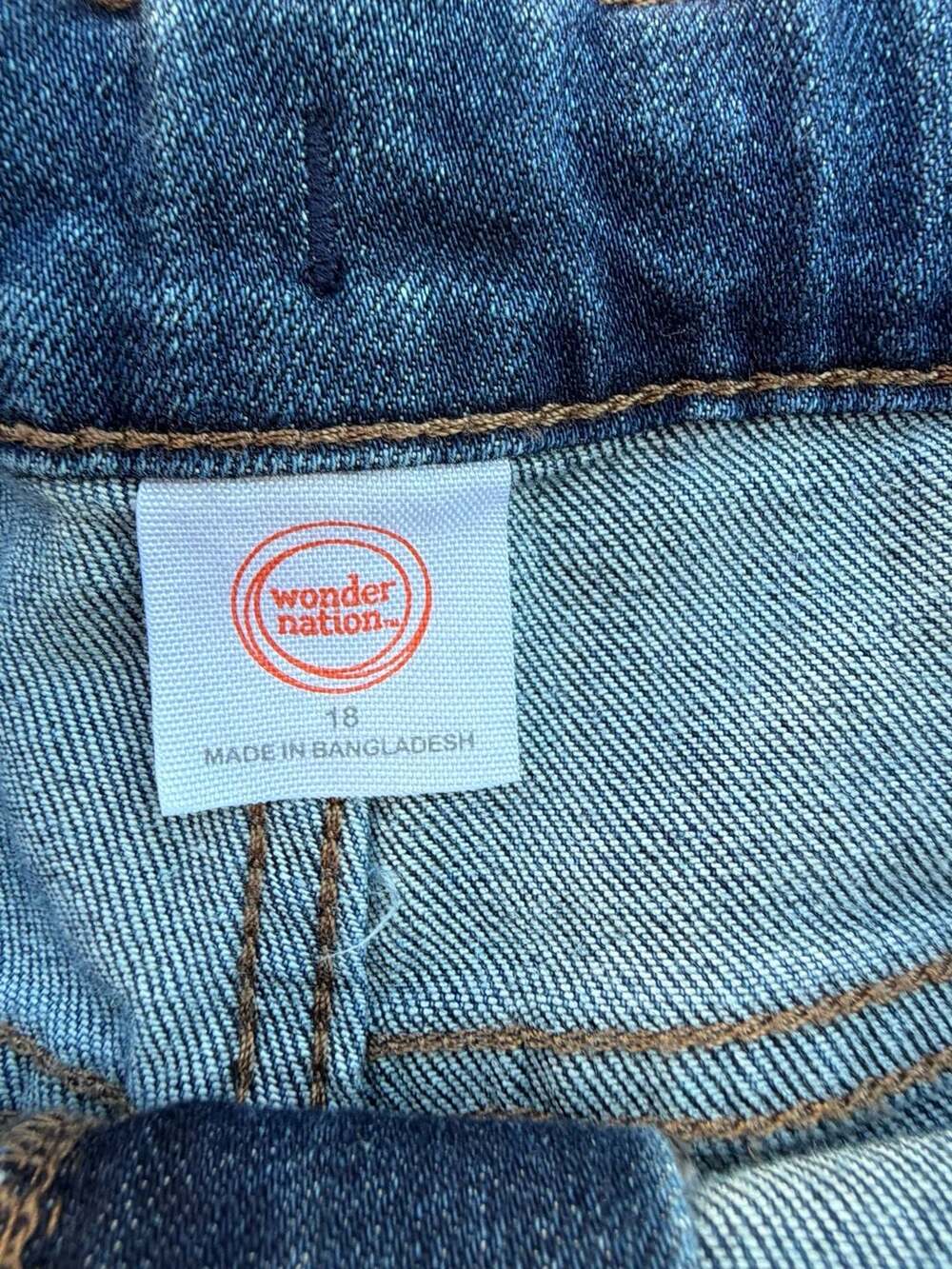 Wonder Nation Blue Denim Shorts Size 18 - Picture 2 of 4